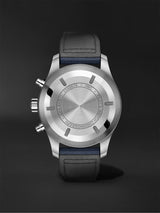 IWC Pilot's Automatic Chronograph 43mm Blue Dial Blue Calfskin Strap Watch for Men - IW377729 Buy Now By IWC