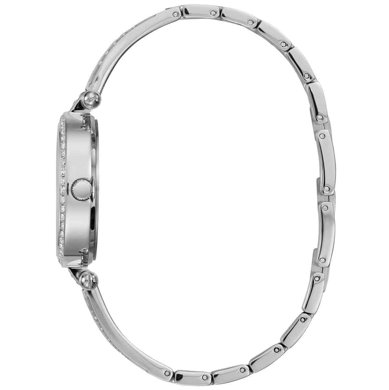 Guess Muse Quartz White Dial Silver Steel Strap Watch For Women - W1008l1 Buy Now By Guess