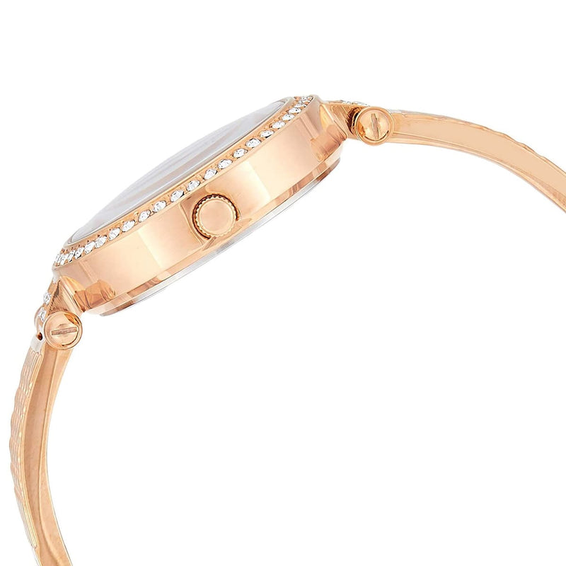 Guess Muse Quartz Silver Dial Rose Gold Steel Strap Watch For Women - W1008L3 Buy Now By Guess