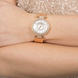 Guess Muse Quartz Silver Dial Rose Gold Steel Strap Watch For Women - W1008L3 Buy Now By Guess