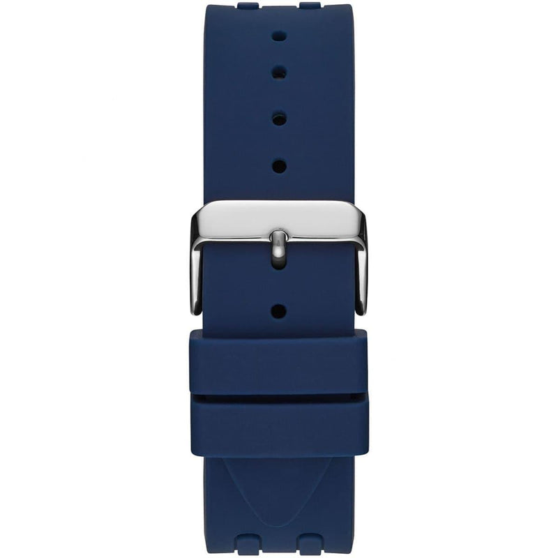 Guess Octane Chronograph Black Dial Blue Rubber Strap Watch For Men - W1047G2 Buy Now By Guess