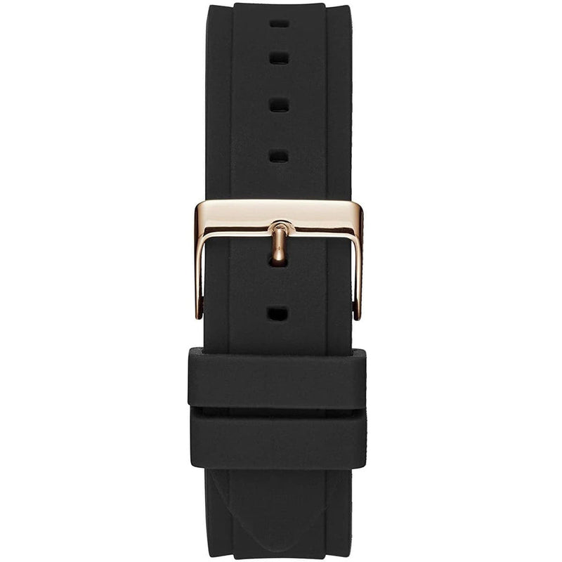 Shop Guess Overdrive Black Dial Black Rubber Strap Watch for Women - W0149L4 in USA