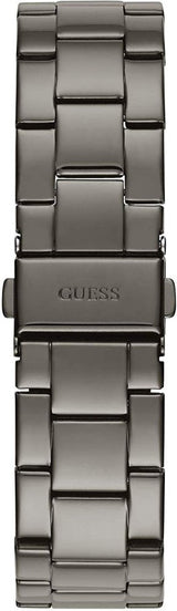 Guess G Twist Diamonds Purple Dial Black Steel Strap Watch For Women - W1201L4 Buy Now By Guess