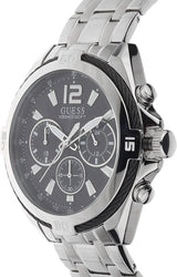 Guess Surge Chronograph Black Dial Silver Steel Strap Watch for Men - W1258G1 Buy Now By Guess