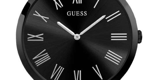 Guess Richmond Black Dial Black Mesh Bracelet Watch for Men - W1263G3 Buy Now By Guess
