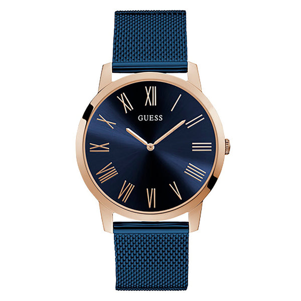 Guess Richmond Blue Dial Blue Mesh Bracelet Watch for Men - W1263G4 Buy Now By Guess