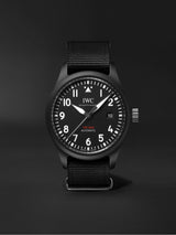 IWC Pilot Watch Chronograph Top Gun Edition Black Dial Black Nylon Strap Watch for Men - IW326901 Buy Now By IWC