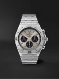 Breitling Chronomat B01 42mm Silver Dial Silver Steel Strap Watch for Men - AB0134101G1A1