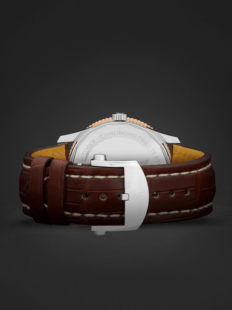 Shop Breitling Navitimer 1 Automatic 41mm Brown Dial Brown Leather Strap Mens Watch - U17326211M1P2 in USA