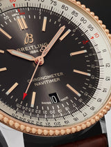 Shop Breitling Navitimer 1 Automatic 41mm Brown Dial Brown Leather Strap Mens Watch - U17326211M1P2 in USA