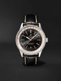 Breitling Navitimer 1 Automatic 41mm Black Dial Black Leather Strap Mens Watch - A17326211B1P1