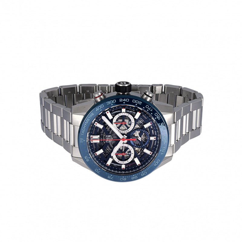 Tag Heuer Carrera Chronograph Blue Dial Silver Steel Strap Watch for Men - CBG2A11.BA0654 Buy Now By Tag Heuer