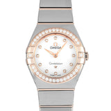 Omega Constellation Quartz Diamonds Mother of Pearl Dial Two Tone Steel Strap Watch for Women - 131.25.25.60.55.001