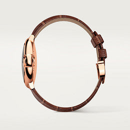 Shop Cartier Ballon Bleu De Cartier Silver Dial Brown Leather Strap Watch for Women - W6920097 in USA
