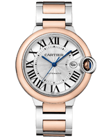 Cartier Ballon Bleu De Cartier Silver Dial Two Tone Steel Strap Watch for Men - W2BB0034