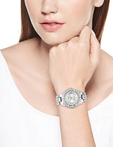 Guess Water Pro Diamonds Silver Dial Silver Steel Strap Watch For Women - G75511M Buy Now By Guess