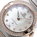 Omega Constellation Quartz Diamonds Mother of Pearl Dial Two Tone Steel Strap Watch for Women - 131.25.25.60.55.001