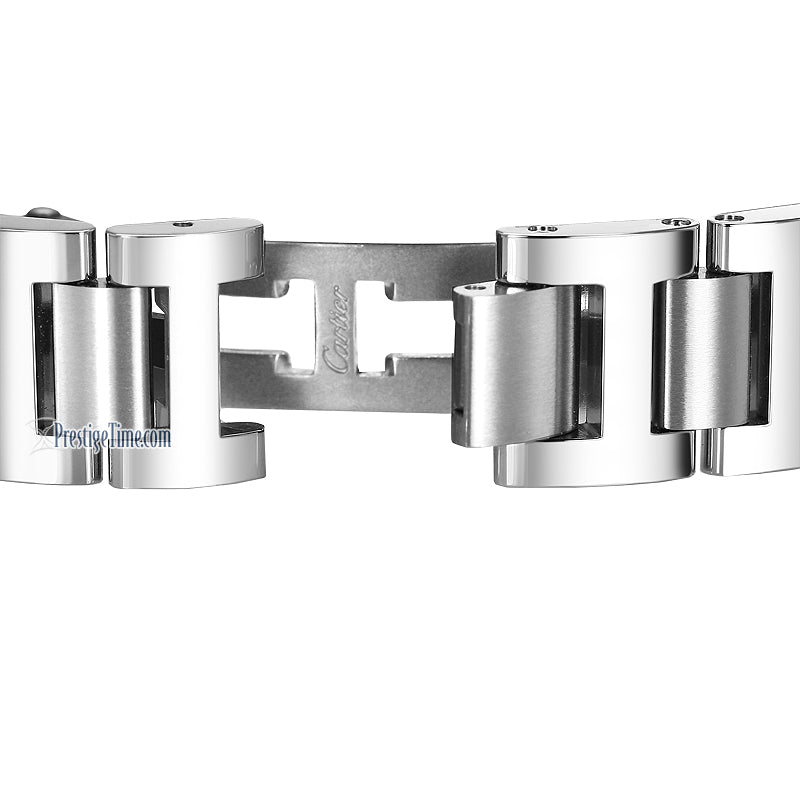 Cartier Ballon Bleu De Cartier Diamonds Silver Dial Silver Steel Strap Watch for Women - W4BB0023