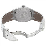 Audemars Piguet Royal Oak Diamonds White Dial White Rubber Strap Watch for Women - 67601ST.ZZ.D012CR.02