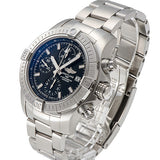 Shop Breitling Avenger Chronograph 43 Black Dial Silver Steel Strap Watch for Men - A13385101B1A1 in USA