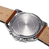 Coach Kent Chronograph Blue Dial Brown Leather Strap Watch for Men - 14602560 Buy Now By Coach