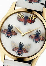 Gucci G Timeless Quartz White Dial White Leather Strap Watch For Women - YA1264109 Buy Now By Gucci