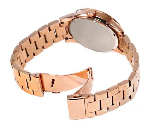 Michael Kors Ritz Analog Crystals Silver Dial Rose Gold Steel Strap Watch for Women - MK6863 Buy Now By Michael Kors
