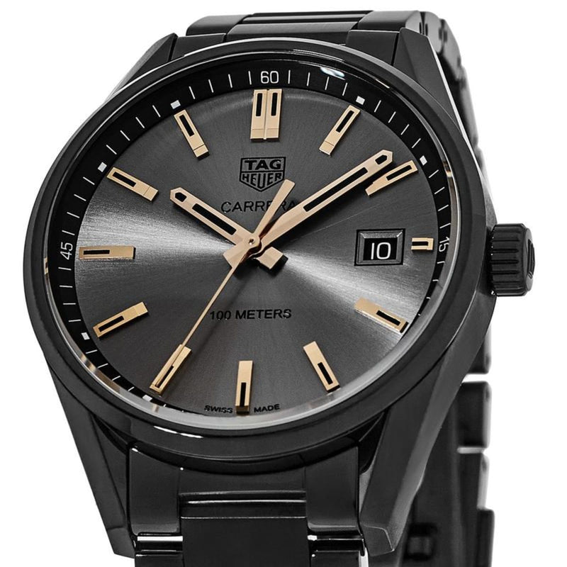 Tag Heuer Carrera Special Edition Black Dial Black Leather Strap Watch for Women - WAR1113.FC6392 Buy Now By Tag Heuer