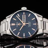 Tag Heuer Carrera Calibre 5 Automatic Black Dial Silver Steel Strap Watch for Men - WAR201C.BA0723