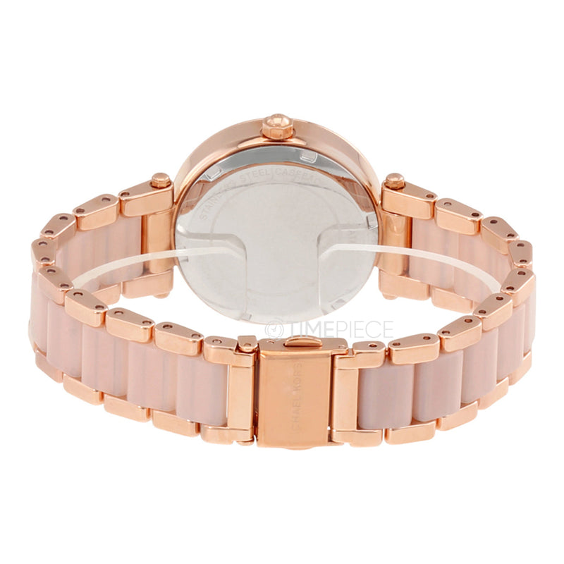 Michael Kors Parker Pink Dial Two Tone Steel Strap Watch for Women - MK6110 Buy Now By Michael Kors