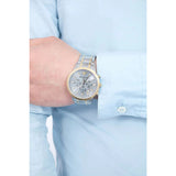 Emporio Armani Renato Chronograph Quartz Silver Dial Two Tone Steel Strap Watch For Men - AR11076 Buy Now By Emporio Armani