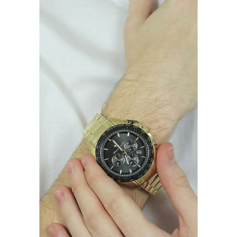 Maserati Traguardo Chronograph Black Dial Gold Steel Strap Watch For Men - R8873612041 Buy Now By Maserati
