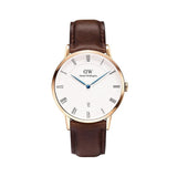 Daniel Wellington Dapper York White Dial Brown Leather Strap Watch For Men - DW00100085 Buy Now By Daniel Wellington