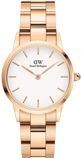Daniel Wellington Iconic Link White Dial Rose Gold Steel Strap Watch for Women - DW00100213 Buy Now By Daniel Wellington