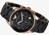 Emporio Armani Sportivo Black Dial Black Steel Strap Watch For Men - AR5905 Buy Now By Emporio Armani