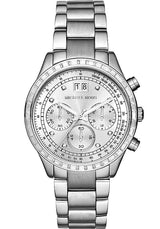 Michael Kors Brinkley Diamonds Silver Dial Silver Steel Strap Watch for Women - MK6186 Buy Now By Michael Kors
