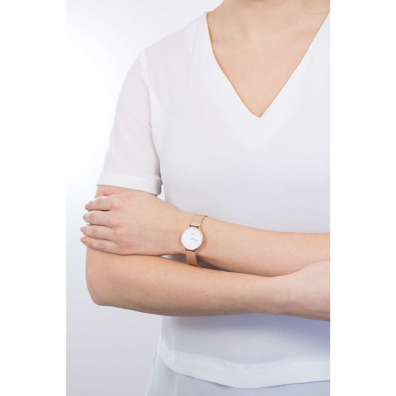 Daniel Wellington Classic Petite White Dial Rose Gold Mesh Bracelet Watch For Women - DW00100219 Buy Now By Daniel Wellington