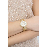 Guess Muse Crystals White Dial Rose Gold Steel Strap Watch For Women - W1008L2 Buy Now By Guess