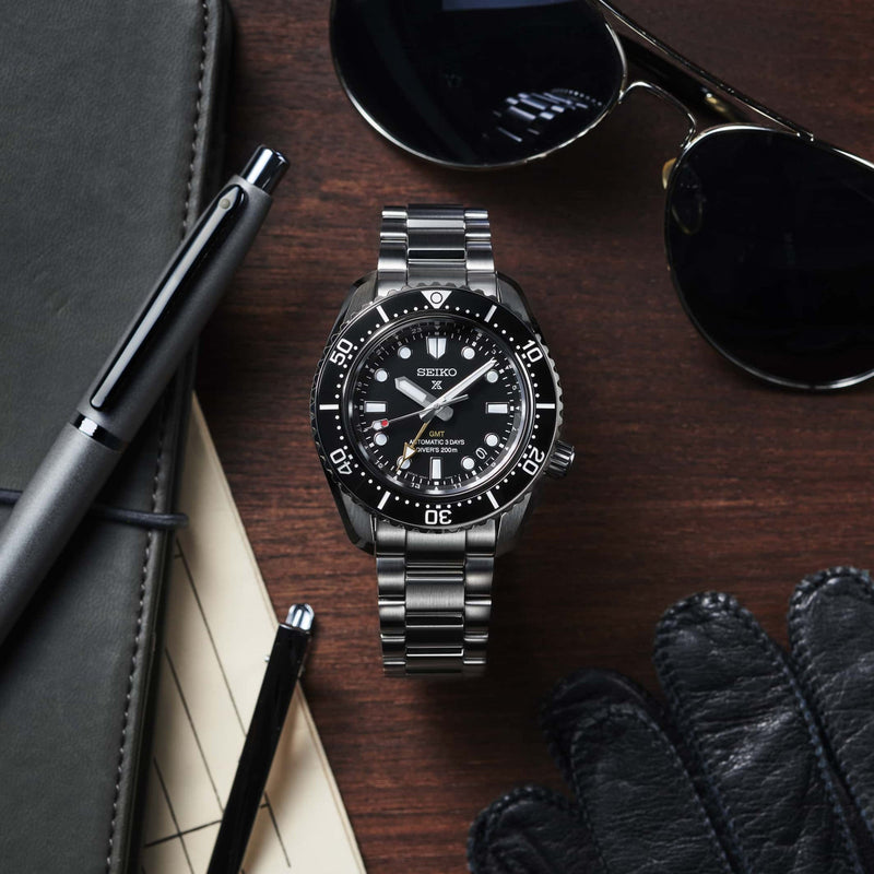 Seiko Prosprex Dark Depths GMT Automatic Black Dial Silver Steel Strap Watch For Men - SPB383J1 Buy Now By Seiko