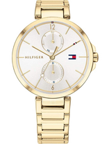 Shop Tommy Hilfiger Angela White Dial Gold Steel Strap Watch for Women - 1782128 in USA