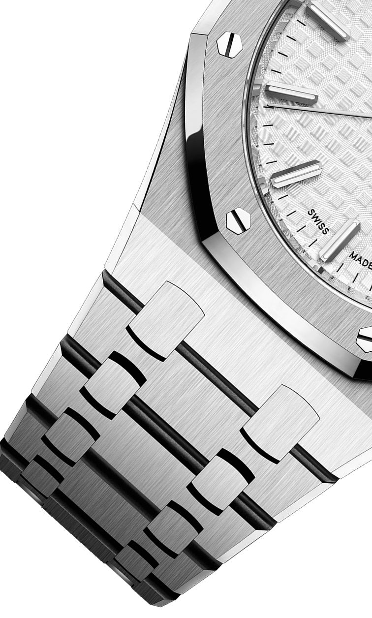 Audemars Piguet Royal Oak Automatic White Dial Silver Steel Strap Watch for Women - 77350ST.OO.1261ST.01