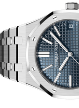 Audemars Piguet Royal Oak 50th Anniversary Automatic Blue Dial Silver Steel Strap Watch for Men - 15510ST.OO.1320ST.01