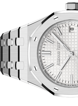 Audemars Piguet Royal Oak 50th Anniversary White Dial Silver Steel Strap Watch for Men - 15550ST.OO.1356ST.01