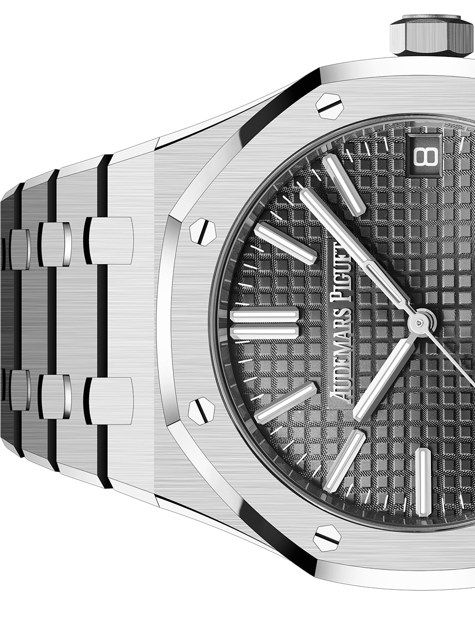 Audemars Piguet Royal Oak Automatic Grey Dial Silver Steel Strap Watch for Men - 15510ST.OO.1320ST.05