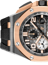 Audemars Piguet Royal Oak Offshore Chronograph Grey Dial Black Rubber Strap Watch for Men - 26405NR.OO.A002CA.01