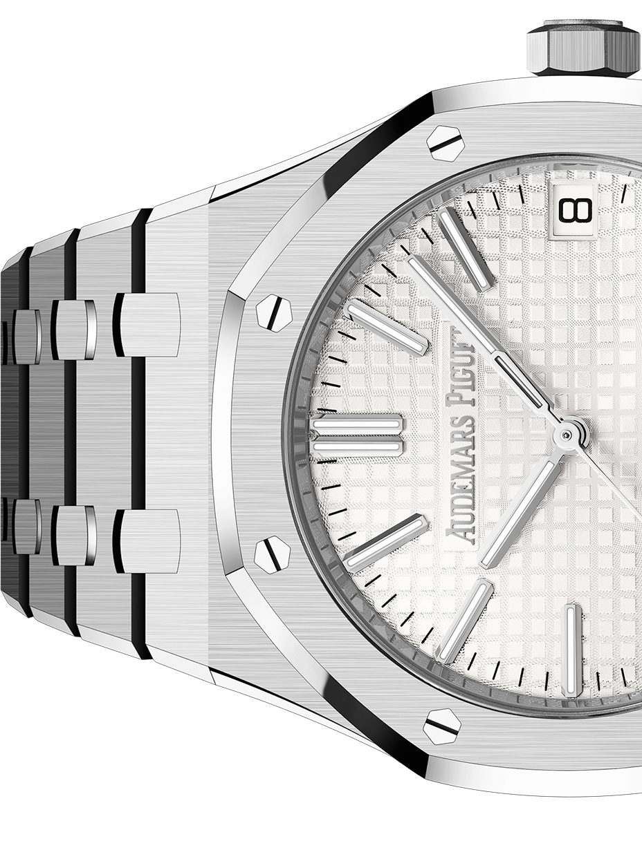 Audemars Piguet Royal Oak Automatic White Dial Silver Steel Strap Watch for Men - 15510ST.OO.1320ST.03