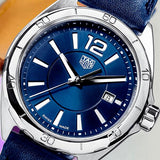 Shop Tag Heuer Formula 1 Quartz Blue Dial Blue Leather Strap Watch for Women - WBJ1412.FC8233 in USA