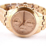 Marc Jacobs Peeker Chronograph Rose Gold Dial Rose Gold Steel Strap Watch for Women - MBM3394 Buy Now By Marc Jacobs