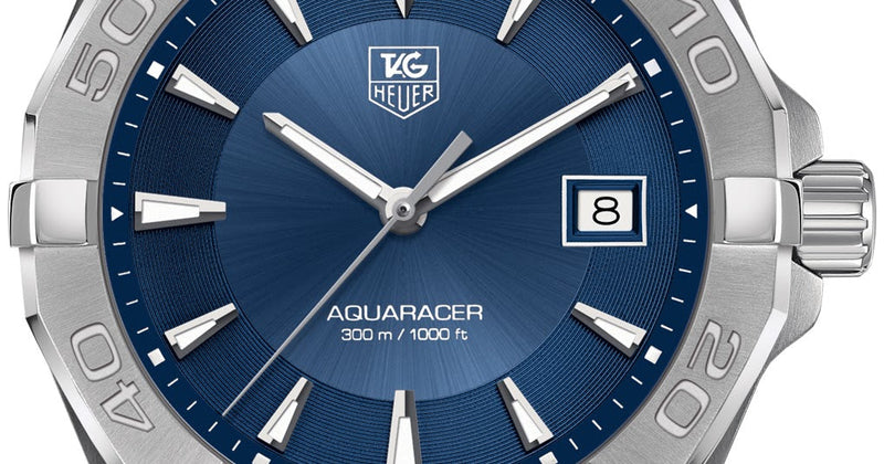 Shop Tag Heuer Aquaracer Blue Dial Watch for Men - WAY1112.BA0928 in USA