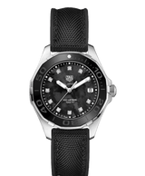 Tag Heuer Aquaracer Quartz Mother of Pearl Black Dial Black NATO Strap Watch for Women - WAY131M.FT6092 Buy Now By Tag Heuer